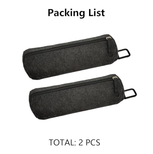 2Pcs Pickleballs Holder Bag with Metal Hook, Portable Tennis Ball Storage Bag, Pickleballs Training Equipment, Grey, Small to Medium