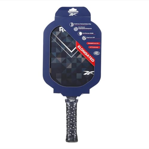 Reebok Pickleball Paddle – Lightweight & Durable Design for All Skill Levels – Engineered for Power, Control & Precision - size: Black