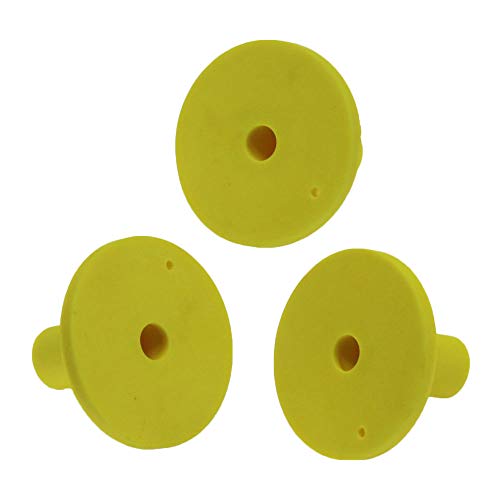 Golf Rubber Tee Holder Set for Golf Driving Range Tee Practice Tool Pack of 5 - color: Yellow