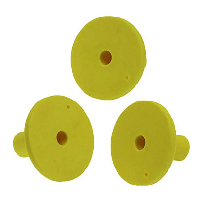 Golf Rubber Tee Holder Set for Golf Driving Range Tee Practice Tool Pack of 5 - color: Yellow