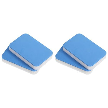 PATIKIL Table Tennis Rubber Care Sponge, 4 Pack Ping Pong Paddle Cleaning Sponge Racket Pat Cleaner, Blue White
