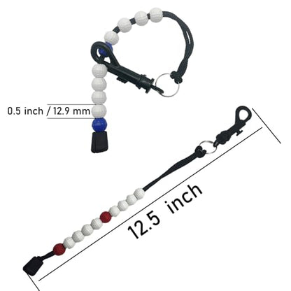 2 Pcs Golf Beads Count Stroke Score Counter, Golf Beads Counter, Golf Beads Score Counter, Golf Rhinestone Bead Score Counter