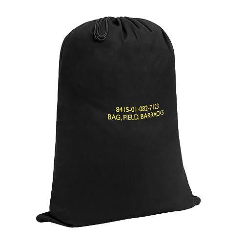 Rothco Canvas Barracks Bag Multi-Functional, Dependable, and Durable for Field Use and Travel, 24" x 32", Black - color: Black, size: 24" x 32"