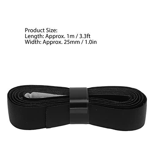Agatige Leather Tennis Racket Grip Tape, Comfort Self Adhesive Tennis Grip Replacement Sweat Absorbing Racquet Overgrip Tape for Outdoor Playground Gym