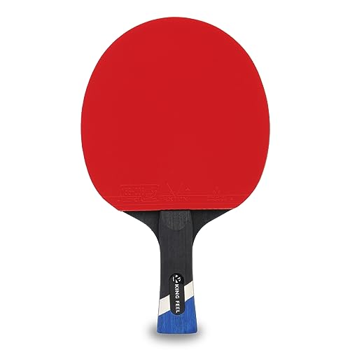 Professional Ping Pong Paddles-Lightweight Carbon Fiber Table Tennis Rackets with 7-Ply Blade, 2.0mm Premium Sponge, ITTF Approved Rubber - for Tournament-Level Performance Table Tennis Paddles - style: Red(2-Pack)