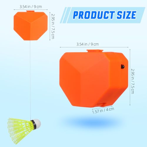 BESTonZON Indoor Badminton Rebound Trainer Machine, Electric Solo Practice Device with Remote Control, Self Training Shuttlecock Equipment for Home