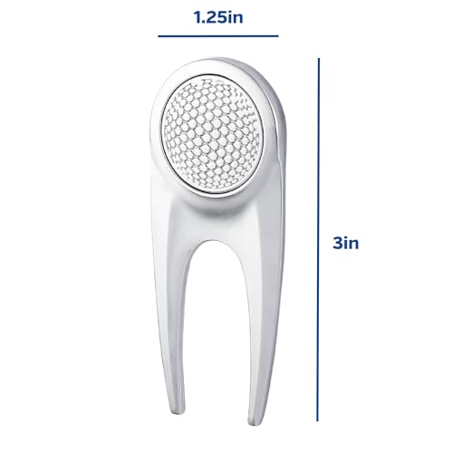 Golf Divot Repair Tool with Magnetic Golf Ball Marker (2 Pack) - Sleek Ergonomic Design, Durable and Long Lasting, Golf Accesories for Men and Women