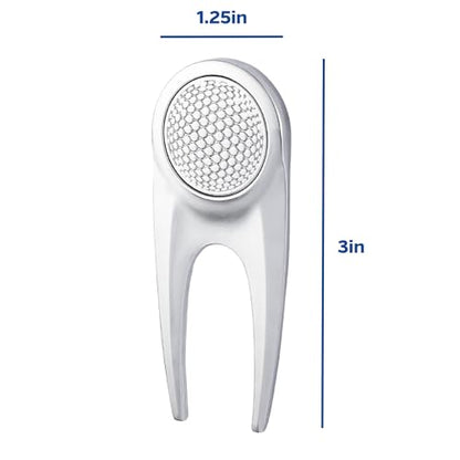 Golf Divot Repair Tool with Magnetic Golf Ball Marker (2 Pack) - Sleek Ergonomic Design, Durable and Long Lasting, Golf Accesories for Men and Women