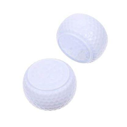 2Pcs Flat Design Golf Training Balls Lightweight Synthetic Rubber Practice Aids for Indoor Putting and Portable Golf Accessories for Men