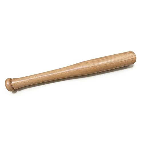 17-Inch Mini Wood Baseball Bat - Premium Hardwood One Hand Training Bat, Compact Personal Home Utility Tool for Home and Car Emergency Truck Tire Thumper, Handheld Practice Bat for Beginner & Adults