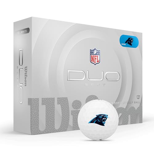 WILSON 2025 Duo Soft NFL Golf Ball - 12 Balls, White, Atlanta Falcons - color: Carolina Panthers