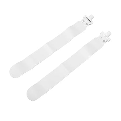 Adjustable Flag Football Set, 5 PCS PP Adjustable Flag Football Belts with 2 Flags for Youth and Adults, Training Equipment for Sports Games and Activities (White)