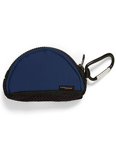 Mouthguard Case with Carabiner Clip - color: Navy