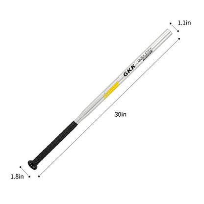GKK Baseball Softball Bat Series Baseball Hitting Swing Trainer Aluminium Fungo Bat Batting Practice Bat for Youth Adult Kids Baseball Training Equipment - color: Baseball bats 30in/12oz silver