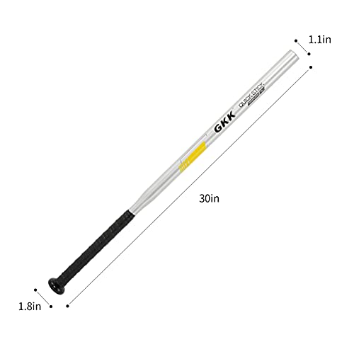 GKK Baseball Softball Bat Series Baseball Hitting Swing Trainer Aluminium Fungo Bat Batting Practice Bat for Youth Adult Kids Baseball Training Equipment - color: Baseball bats 30in/12oz silver