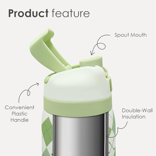 Golf Insulated Stainless Steel Water Bottle with Straw for Sports and Travel, Preppy Style, 32oz, Gifts for Golf Lover Women Girls Friends Teens Birthday Christmas - color: Golf