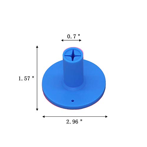 Golf Rubber Tee Holder Set for Golf Driving Range Tee Practice Tool Pack of 3 - color: Blue