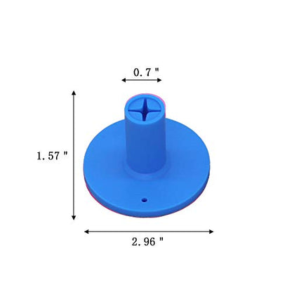 Golf Rubber Tee Holder Set for Golf Driving Range Tee Practice Tool Pack of 3 - color: Blue