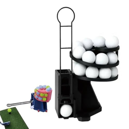 Golf Ball Dispenser, Automatic Golf Ball Tee Up Machine – Range Reload Golf Ball Dispenser & Golf Simulator Accessories, No Electricity Required for Driving Range & Home Use