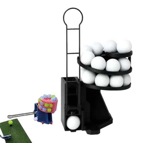 Golf Ball Dispenser, Automatic Golf Ball Tee Up Machine – Range Reload Golf Ball Dispenser & Golf Simulator Accessories, No Electricity Required for Driving Range & Home Use