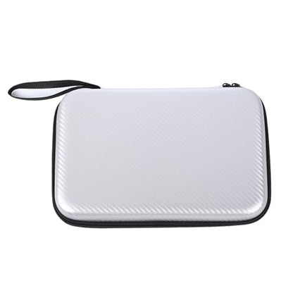 Pingpong Paddles Case Hard Shell Table Tennis Paddle Storage Bag Easy to Carry Great Lovers Pingpong Hard Case Bag for Training and Travel - color: Silver