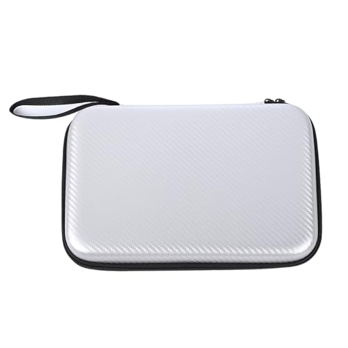 Pingpong Paddles Case Hard Shell Table Tennis Paddle Storage Bag Easy to Carry Great Lovers Pingpong Hard Case Bag for Training and Travel - color: Silver