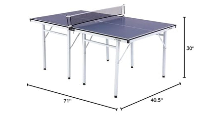 STIGA Space Saver - Compact Ping Pong Table - Separate Table Halves - Regulation Height - No Assembly Required - color: Blue