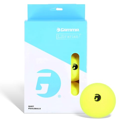 Gamma Librarian Foam Quiet Pickleball Balls – Low-Noise Practice Balls with True Bounce on Any Surface – Foam Pickleballs Available in 48 Box, 3 Pack, or 6 Pack