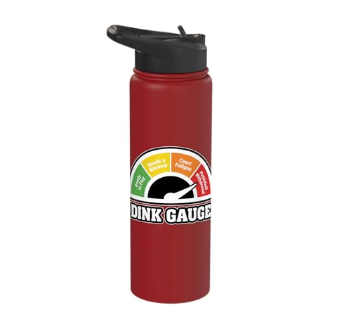 Stainless Steel Insulated Water Bottle - color: Red