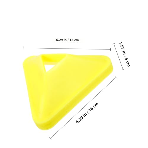 Happyyami 10pcs Soccer Training Cones Disc Set Orange Small Agility Sports Markers for Football Drills Field Practice and Soccer Coaching