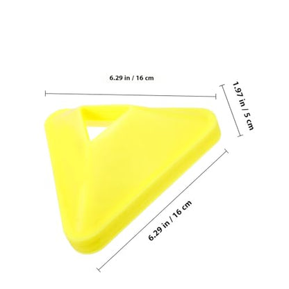 Happyyami 10pcs Soccer Training Cones Disc Set Orange Small Agility Sports Markers for Football Drills Field Practice and Soccer Coaching