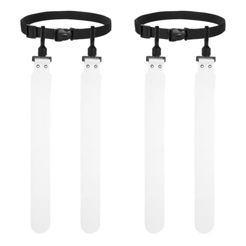 Flag Football, Adjustable Flag Football Belts with Belt and Flags Easy Tear Away - color: White