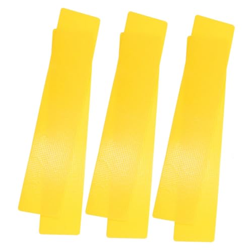 balacoo 6pcs Sports Court Carpet Markers Tennis Training Aid Rectangular Yellow Agility Training Signs for Soccer Football Court Line Markers Training Supplies
