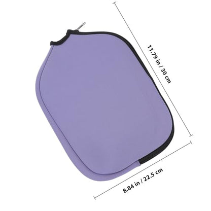 Table Tennis Paddle Case Pickleball Paddle Protective Cover Purple Neoprene Anti-scratch Portable Storage Bag for Sports and Game Room
