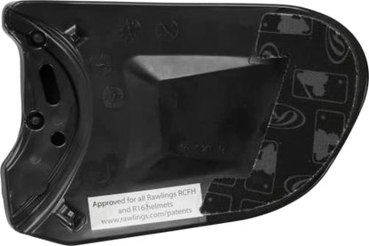Rawlings | R-EXT COOLFLO Batting Helmet Face Guard | Fits All COOLFLO (RCFH) Helmet Models | LHB & RHB Options | Multiple Colors - color: Black