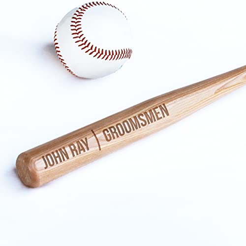 Personalized Mini Bat 18″, Custom Mini Baseball Bat, Personalized Coach Gift, Team Gift, Tee Ball, Baseball Team Coach Gift, Little League Gift, Softball Team Coach Gift - style: John Ray
