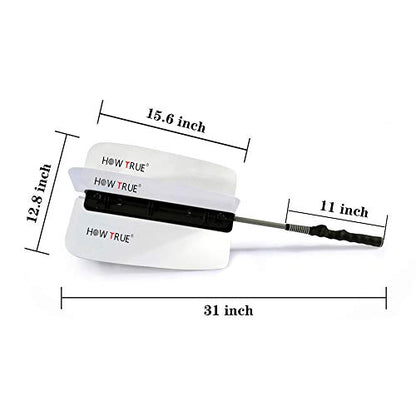 HOW TRUE Golf Power Resistance Trainer Golf Swing Trainer Golf Power Swing Fan, White