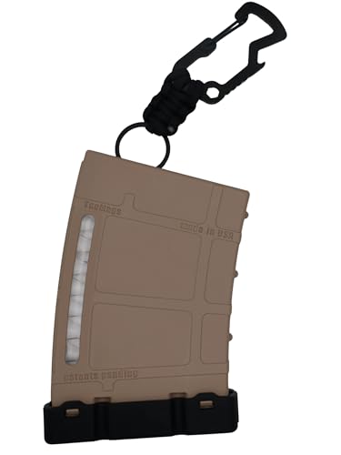 Teemags Golf Tee Holder – Black Clip-On Tee Caddy for Belt or Bag | Holds Up to 18 Tees | Durable & Lightweight Golf Accessory Made in The USA - color: Tan