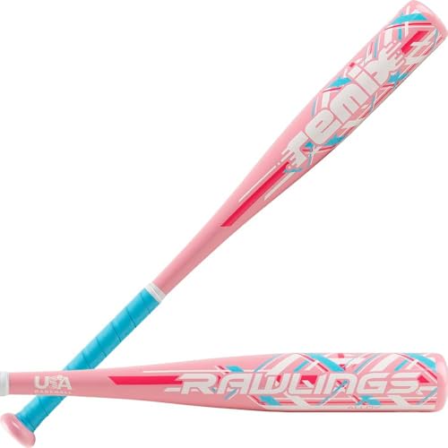 Rawlings | Remix T-Ball Bat | USA Baseball & Softball | -12 Drop | 2 1/4" Barrel | 1 Pc. Aluminum - color: Pink