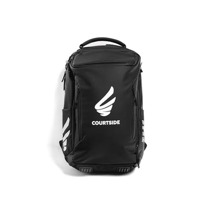 Courtside Pickleball Backpack with Built-In Folding Chair (Up to 300 lbs) | QuikSeat Recovery System | Fits 2+ Paddles, Shoes, Water Bottle Pockets & Safety Compartments for Men & Women