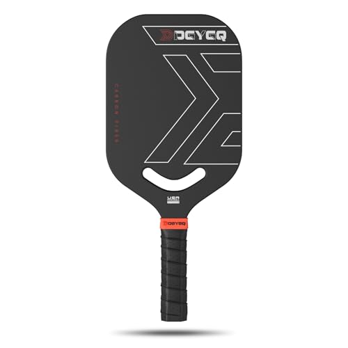 DGYGQ Pickleball Paddles, T700SC Power Carbon Fiber Pickleball Paddle with Polypropylene Honeycomb Core, Increased Power for Ultimate Spin & Consistency - color: Black