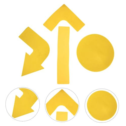 4Pcs Sports Exercise Spot Markers Flat Composite Ground Marking Tools for Outdoor Training Agility Drills Football Soccer Basketball