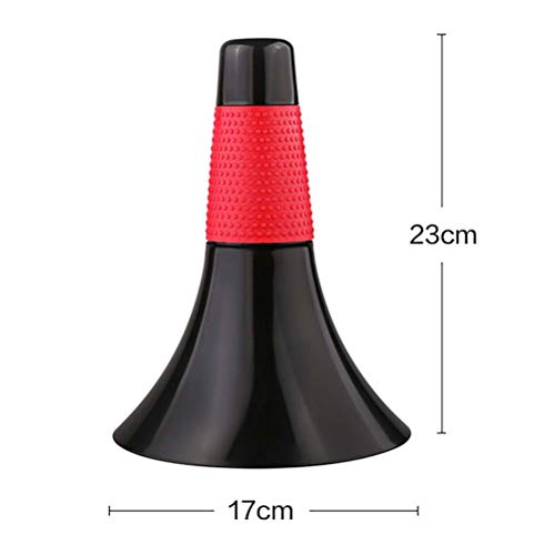 Pack of 3pcs Marker Cones Barrier Sports Fitness Football Basketball Speed Agility Grab Training - color: Red