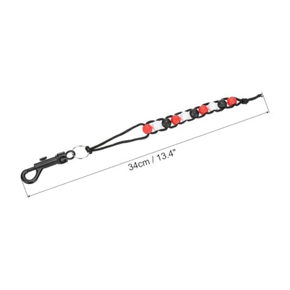 Golf Beads Score Counter, Golf Stroke Counter Beads with Clips Golf Accessories for Women Men Golfer Strokes Count, Red/Black/White