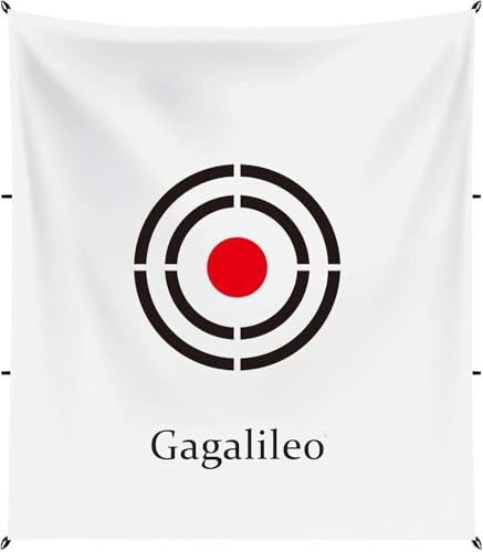 Gagalileo Golf Target Cloth: Protective Net Portable Easy Setup with Ropes Indoor Outdoor Practice All Golfers Training Accuracy for Backyard Garage - color: White, size: 5X6FT
