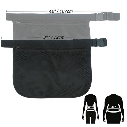 Adjustable Pickleball & Tennis Ball Holder Waist Pouch - Mesh Hip Bag Carrier for Men, Women, Teens - Holds 8-10 Balls, Versatile Accessories & Gifts