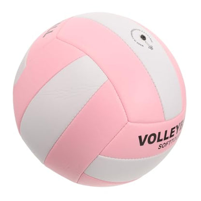 Cabilock Soft Training Volleyball Size 5 Pu Leather Indoor Sports Ball for School Exams and Versatile Practice, Machine-Seamed Soft Volleyball for Youth Training and Competition