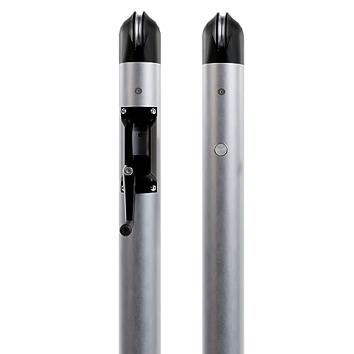 Dominator In Ground Pickleball System - Includes Two Heavy Duty Pickleball Posts with Net and Sleeves - Aluminum, Rust Free, and Follows USAPA Standards