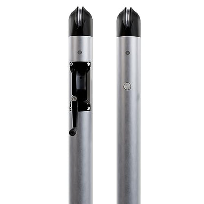 Dominator In Ground Pickleball System - Includes Two Heavy Duty Pickleball Posts with Net and Sleeves - Aluminum, Rust Free, and Follows USAPA Standards