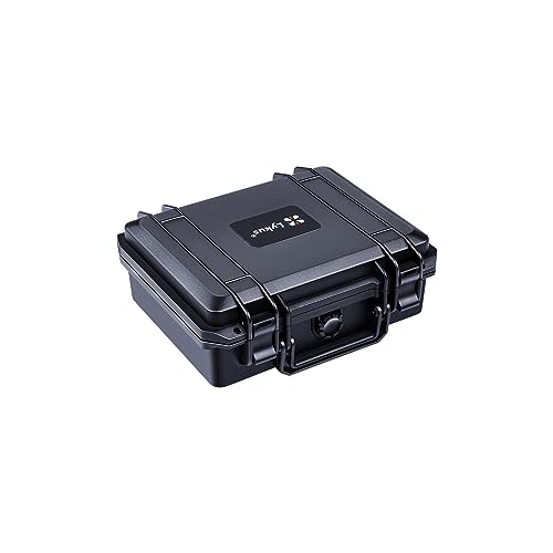 Lykus HC-2510 Waterproof Hard Case with Foam, Interior Size 9.8x7.5x3.7 inch, Suitable for Osmo Pocket/Action/Mobile, Insta360 X5/Ace Pro/Go, GoPro Hero, Coins, Small Electronics and More